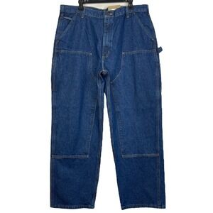 NEW Carhartt Loose Original Fit 40x32 DOUBLE FRONT Washed Logger Carpenter Jeans